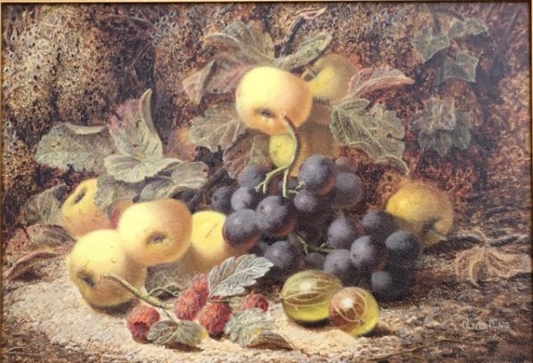 Still Life of Fruit on a Mossy Bank